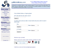 Tablet Screenshot of gomobilenotary.com